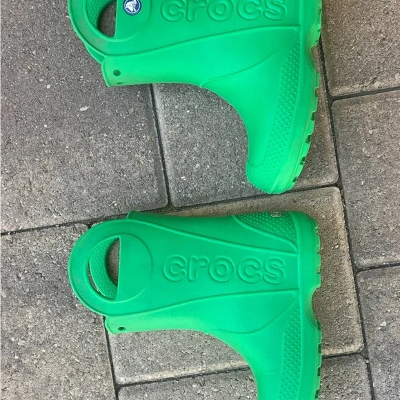 CROCS Green Rain & Snow Boots Waterproof Pull-On - Picture 3 of 9
